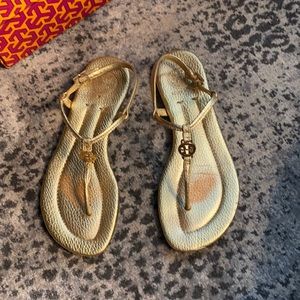 Gold Tory Burch Sandals